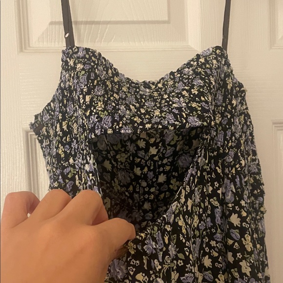 Free People Black Floral Maxi Dress: Molly Jo Midi dress - Picture 7 of 10